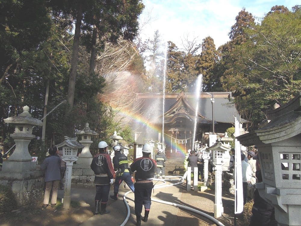 文化財消防訓練