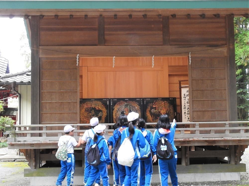 涼ヶ岡八幡神社 天井画