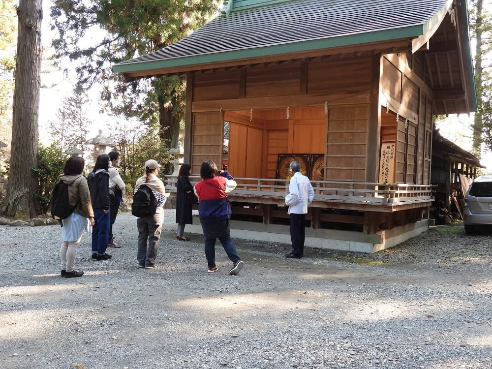涼ヶ岡八幡神社 天井絵