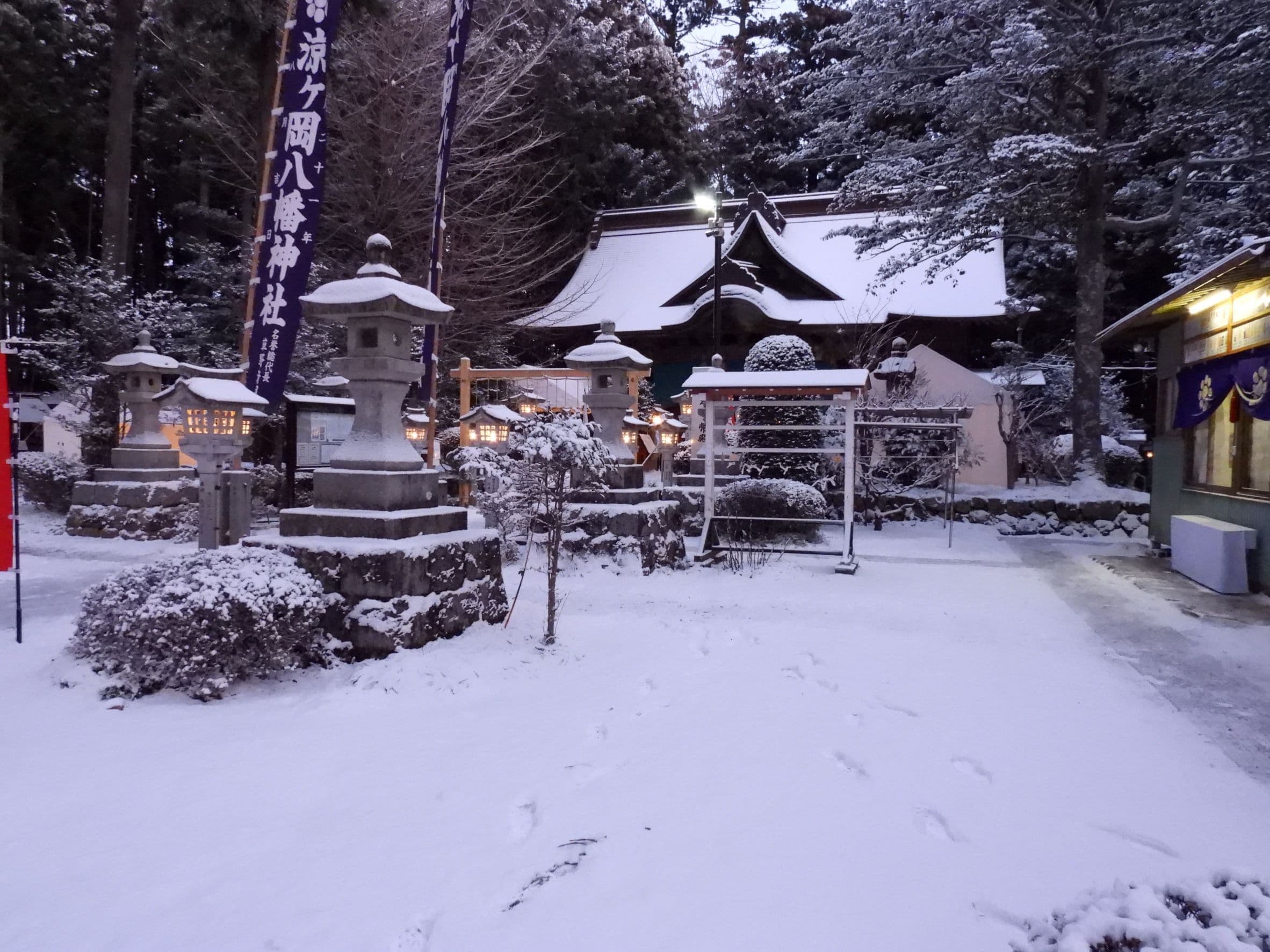 涼ヶ岡八幡神社 初詣