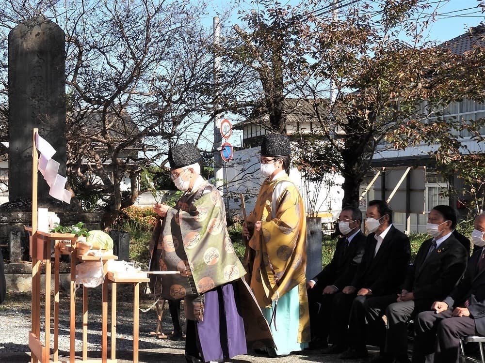 涼ヶ岡八幡神社 大鳥居竣工式