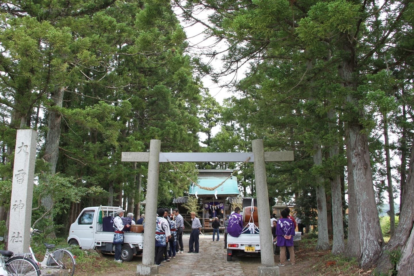 大雷神社 宇多郷の神楽舞