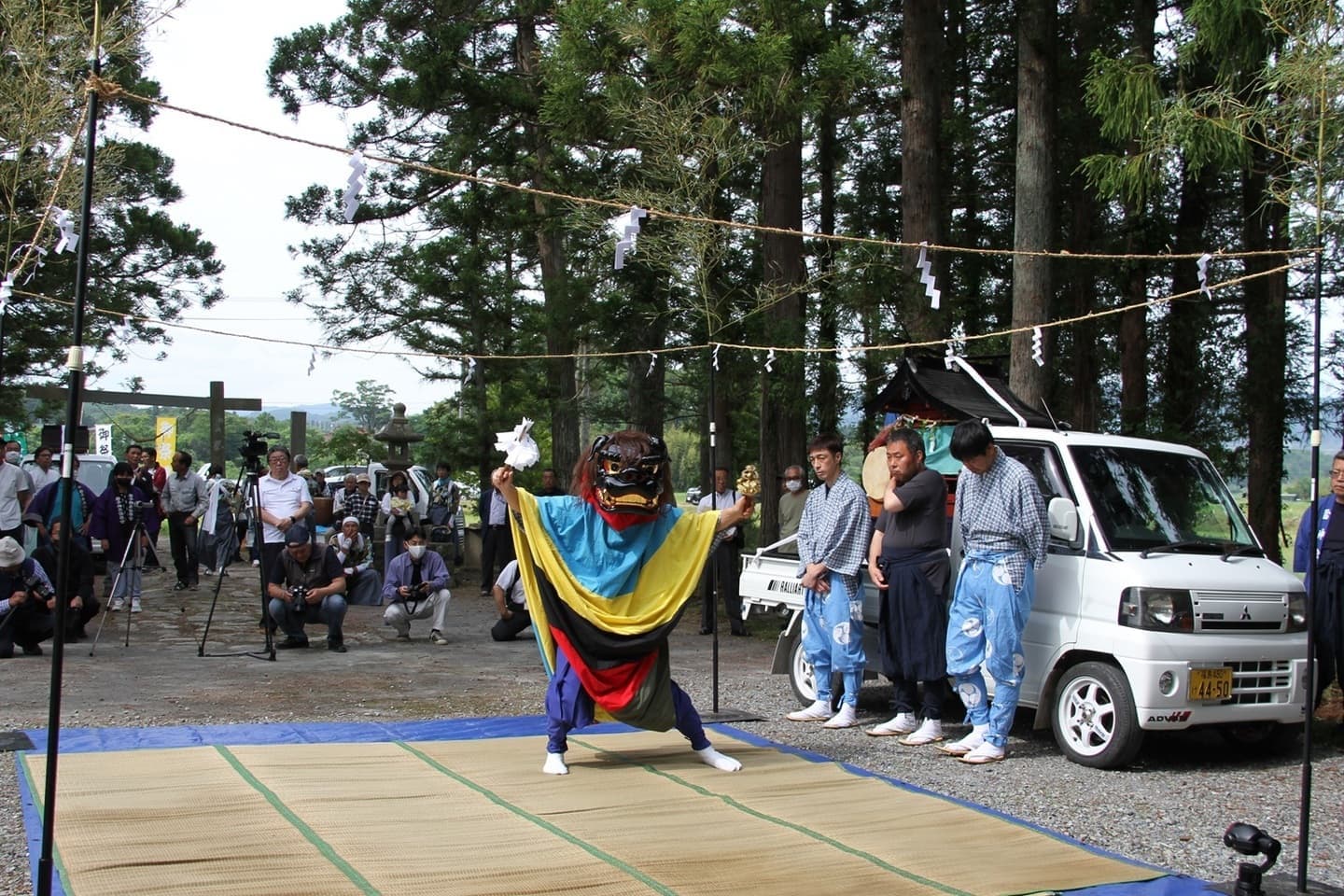 大雷神社 宇多郷の神楽舞